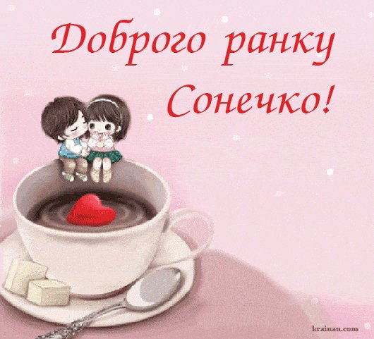 ДОБРОГО РАНКУ СОНЕЧКО