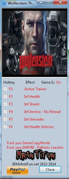 Wolfenstein The New Order Трейнер 6