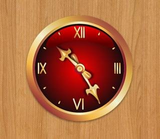 Red Rome Clock
