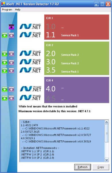 ASoft .NET Version Detector