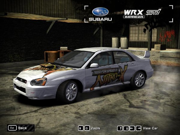 subaru unique01 винил для NFS MOST WANTED