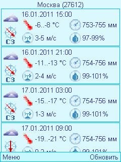 WeatherInfo (ПРОГНОЗ ПОГОДЫ)