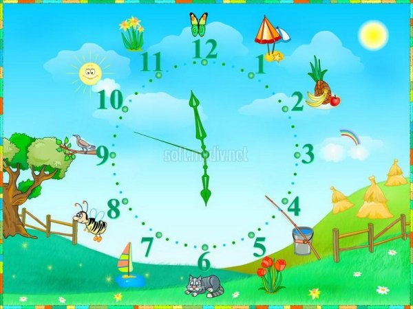 Seasonal Clock Screensaver