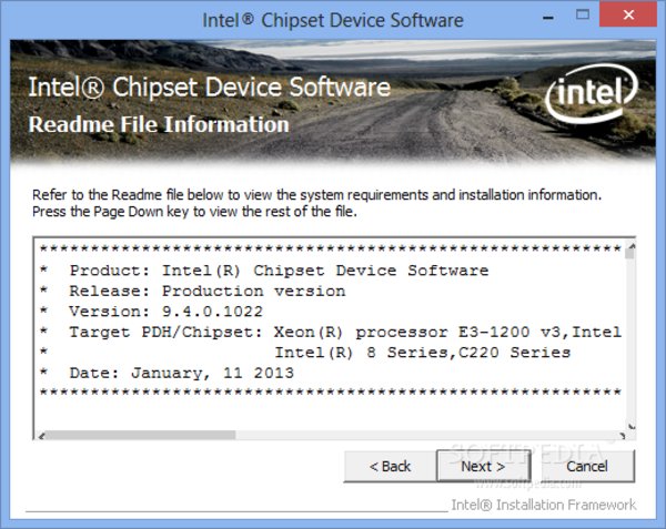 Intel Chipset Device Software - v.10.1.2.74