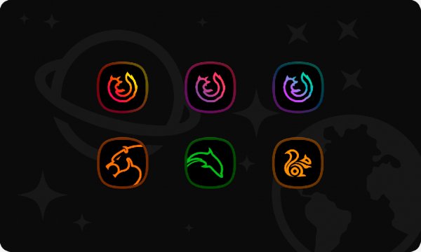 Horux Black - Icon Pack v1.9