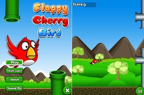 Flapy Cherry Bird 320x240