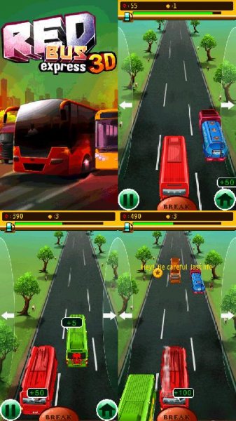 Red Bus 3D 360x640
