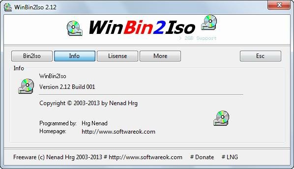 WinBin2Iso Unicode