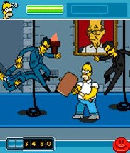 the simpsons arcade 128x160 se