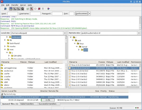 FileZilla 3.8.0 win32