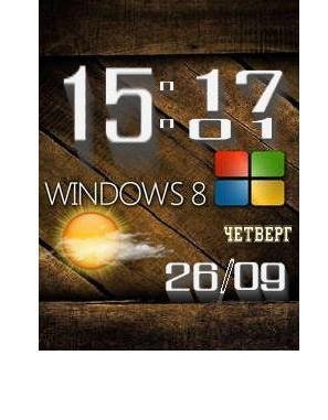 Вин 8 День ночь Цифровые часы Флэш 2.0