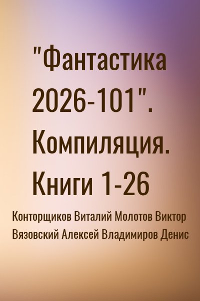 Фантастика 2026-101. Книги-1-26