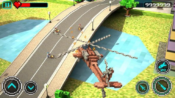 Blocky Copter in Compton v1 [Мод много д
