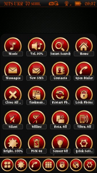 Mod AndroMenu Gold Red By Aks79