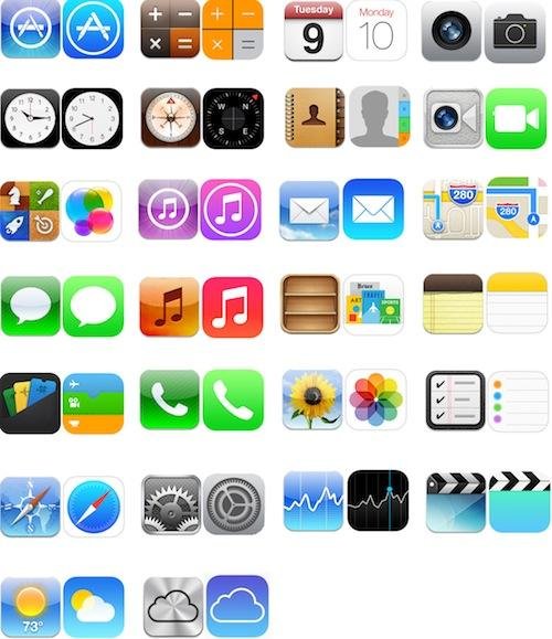 Иконки iOS 8-9