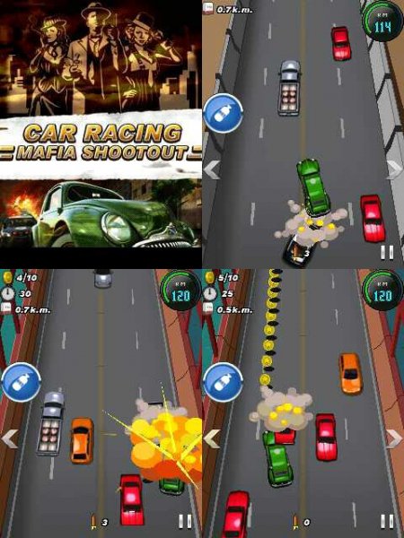 Car Racing Mafia Shootout 240x320