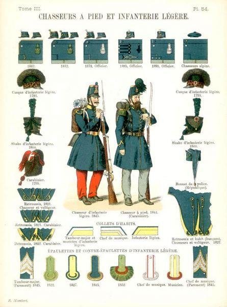 Les uniformes de l'armee Francaise 1690-1894. Tome III