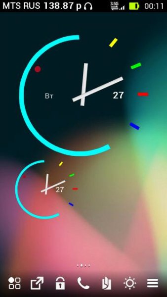 Аnalog clock mix Color