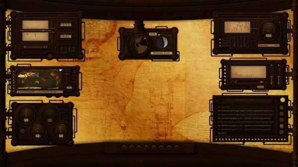 Steampunk HUD Rainmeter Skin