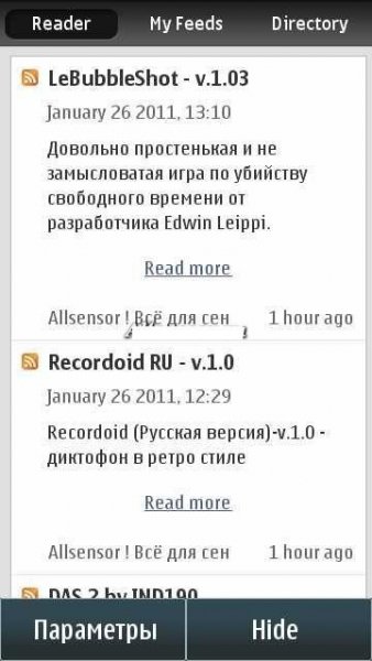 reader symbian3 v1.0.0