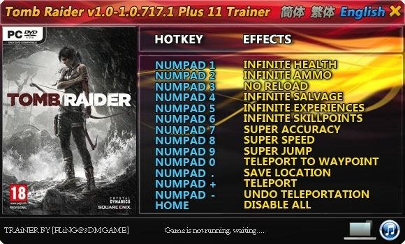 Tomb Raider (2013) Трейнер(11) All Version