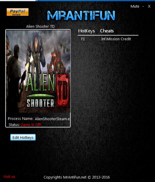 Alien Shooter TD Трейнер Trainerи