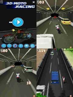 Moto Racing 3D 240x320 full by echo