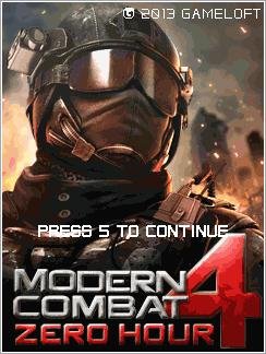 Modern Combat 4: Zero Hour 240x320 K800i