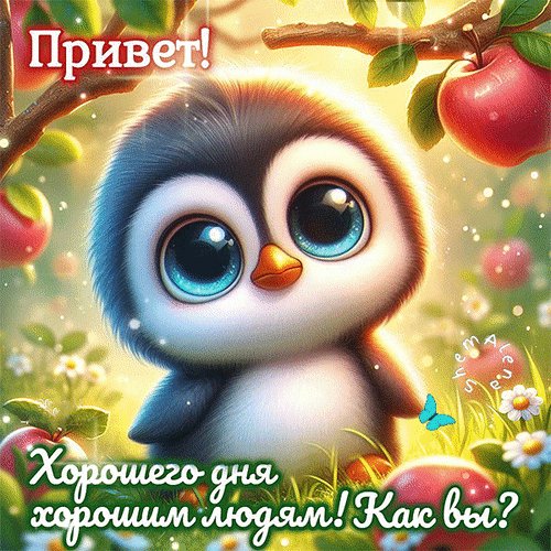 Анимированная открытка привет (1)