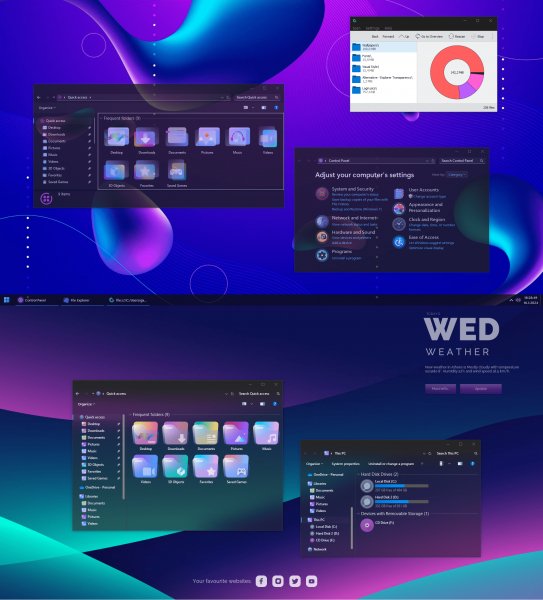 Glassy Icons Themes for Windows 10