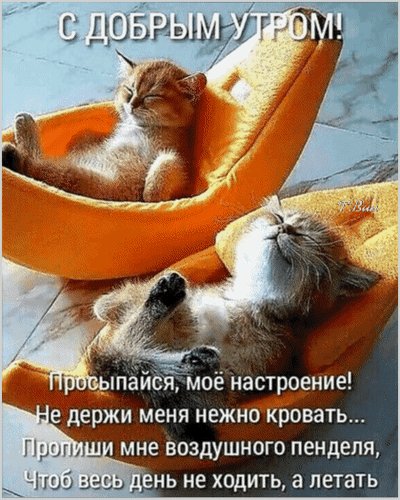 Анимированная открытка с добрым утром