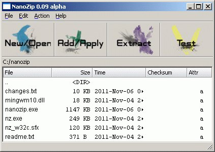 NanoZip x64 x86