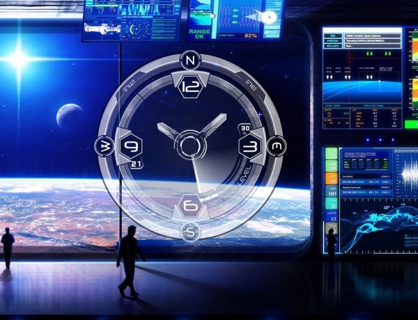 Transparent Space Clock (FIXED)
