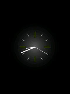 Analog Black Clock