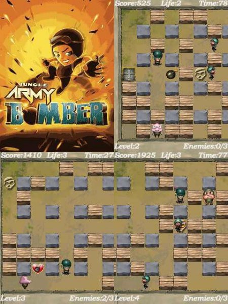 Jungle Army Bomber 128x160