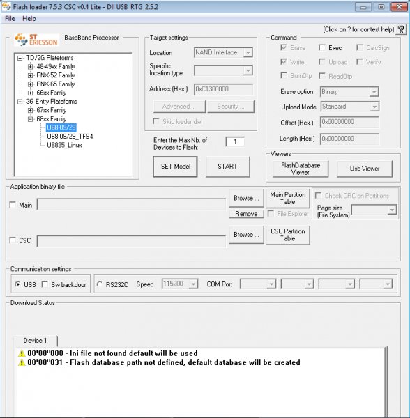 Flash loader v7.5.3 CSC v0.4 Lite