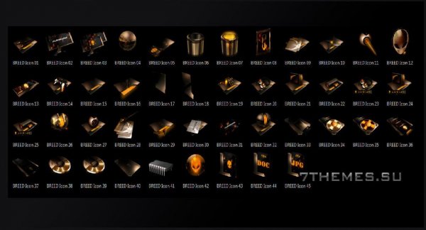 7tsp Alienware Breed Orange System Icon Pack