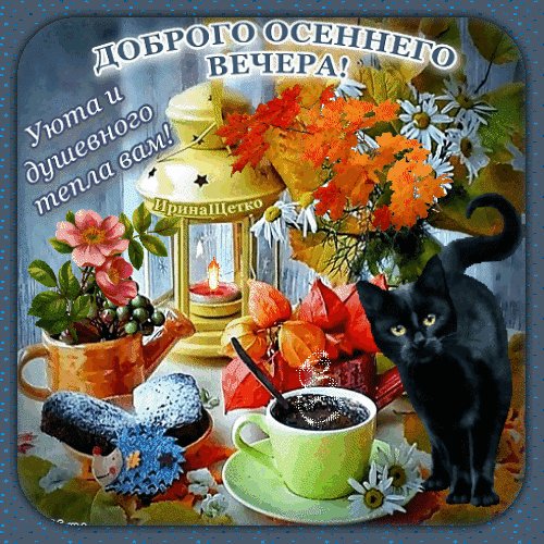 Анимированная открытка добрый вечер (3) (2)