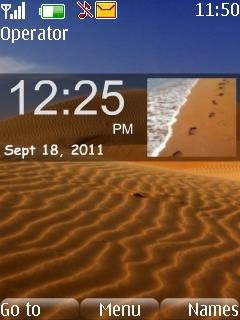 Galaxy tab clock