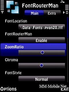 Font Router Man v1.06 Rus For S60v3