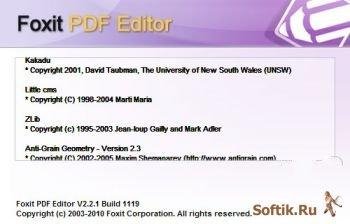 Foxit PDF Editor 2.2.1 Build 1119