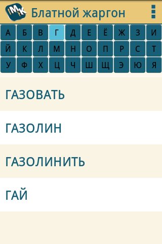 Блатной жаргон-словарь