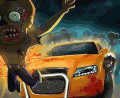 Car Racing Zombie Killer 128x160