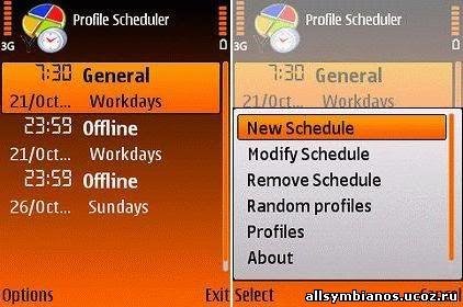 Profile Schedul