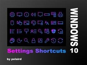 Settings Shortcuts for Windows 10