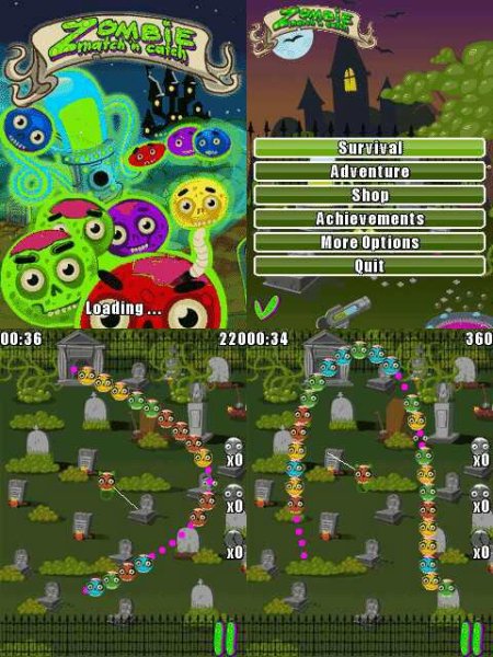 Zombie Match n Catch 128x160 s40v2