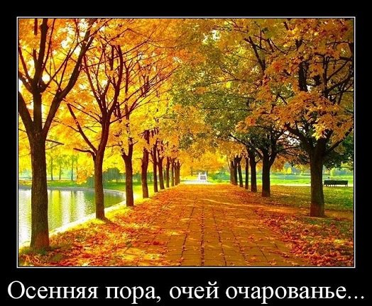 Осенняя пора, очей очарованье...