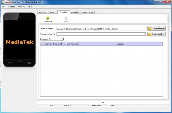 SP Flash Tool v5.1504
