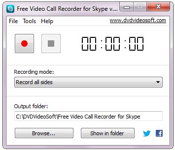 Бесплатный Видео Call Recorder для Skype