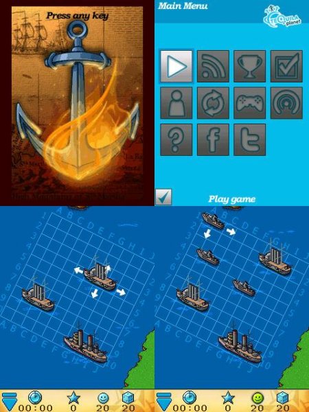 Warships Sea On Fire 240x320